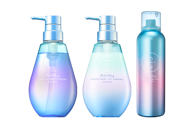 ヒリツ　バランスリペア　オーロラ　ヘアオイル×3個　ヘアミルク×3個のセット hiritu ヒリツ バランスリペアヘアオイル／ヘアミルク オーロラ